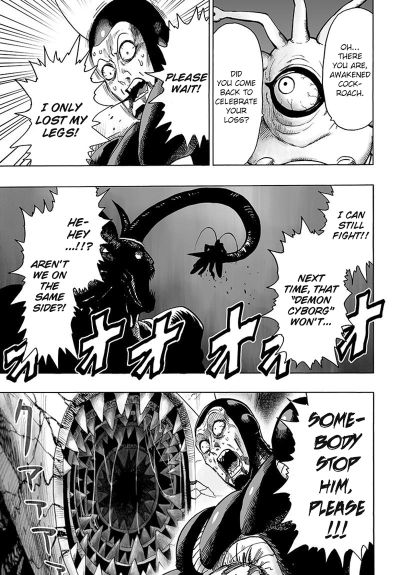 One Punch Man Manga Chapter 79 page 33 - Infinite Combo scene