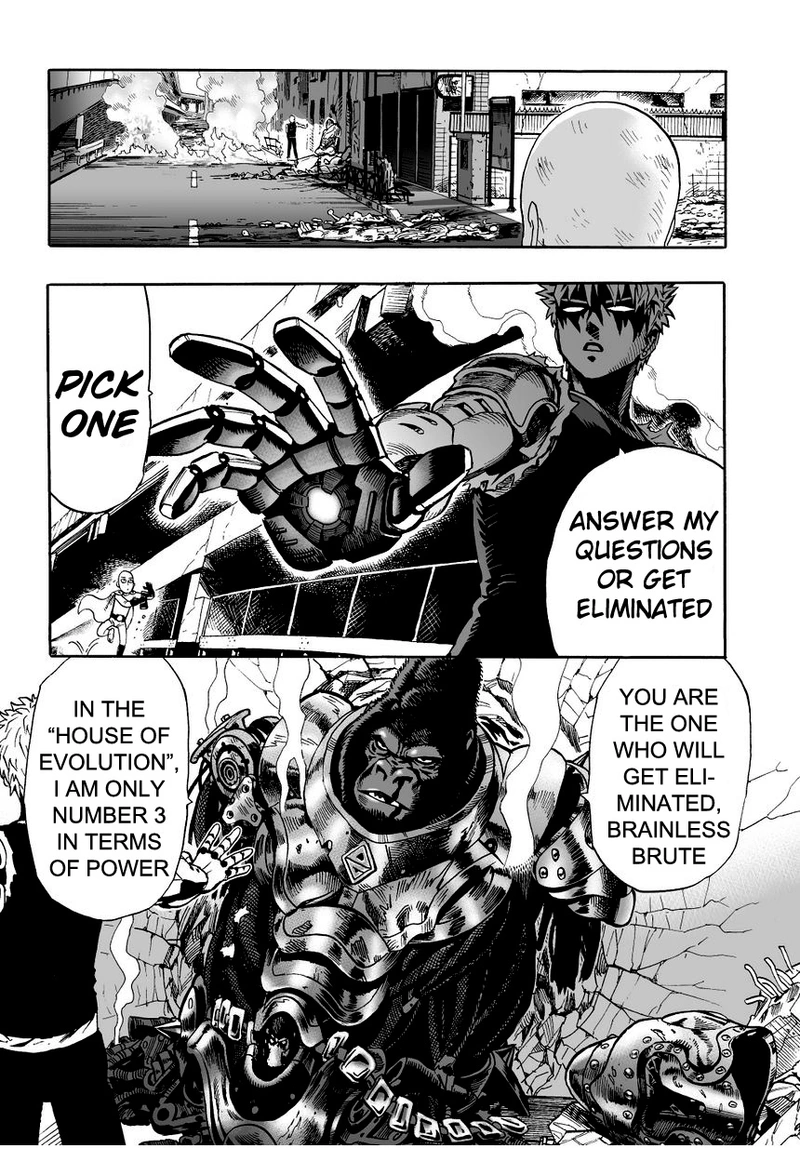 One Punch Man Manga Chapter 8 page 20 - You Mean This Guy? scene