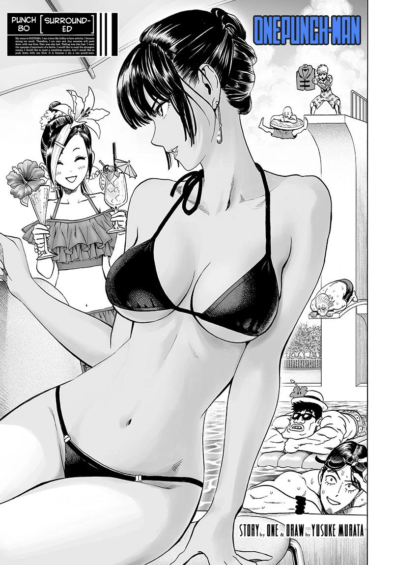 One Punch Man Manga Chapter 80 page 1 - Surrounded scene