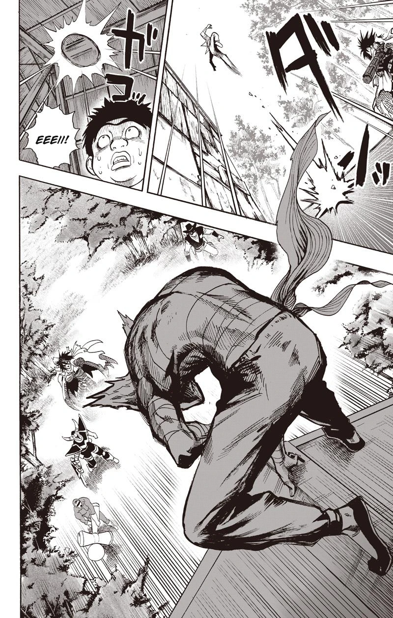One Punch Man Manga Chapter 81 page 16 - Willpower scene