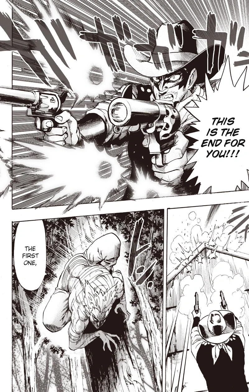 One Punch Man Manga Chapter 81 page 18 - Willpower scene