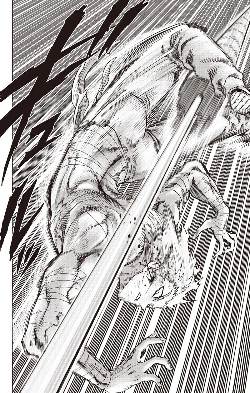 One Punch Man Manga Chapter 81 page 20 - Willpower scene