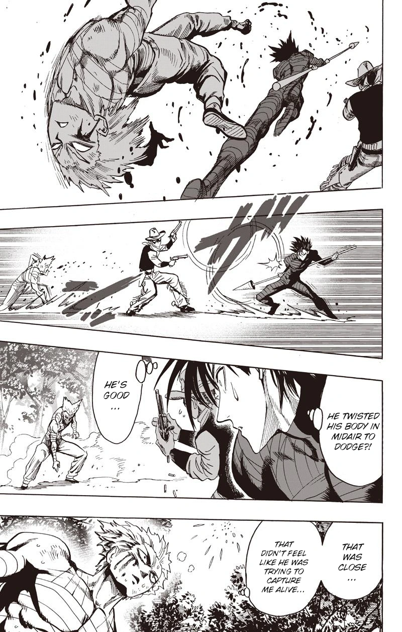 One Punch Man Manga Chapter 81 page 21 - Willpower scene