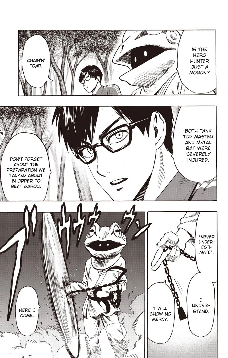One Punch Man Manga Chapter 81 page 25 - Willpower scene