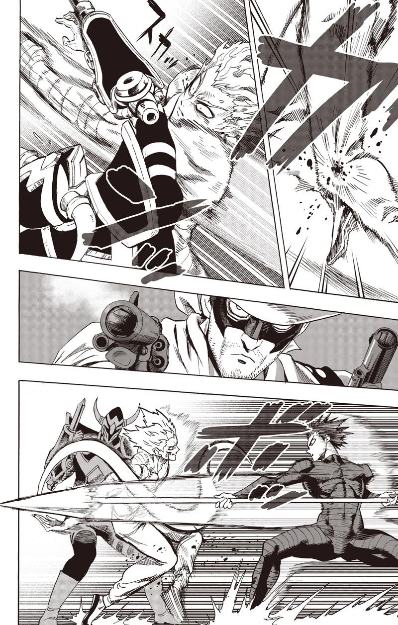 One Punch Man Manga Chapter 81 page 28 - Willpower scene