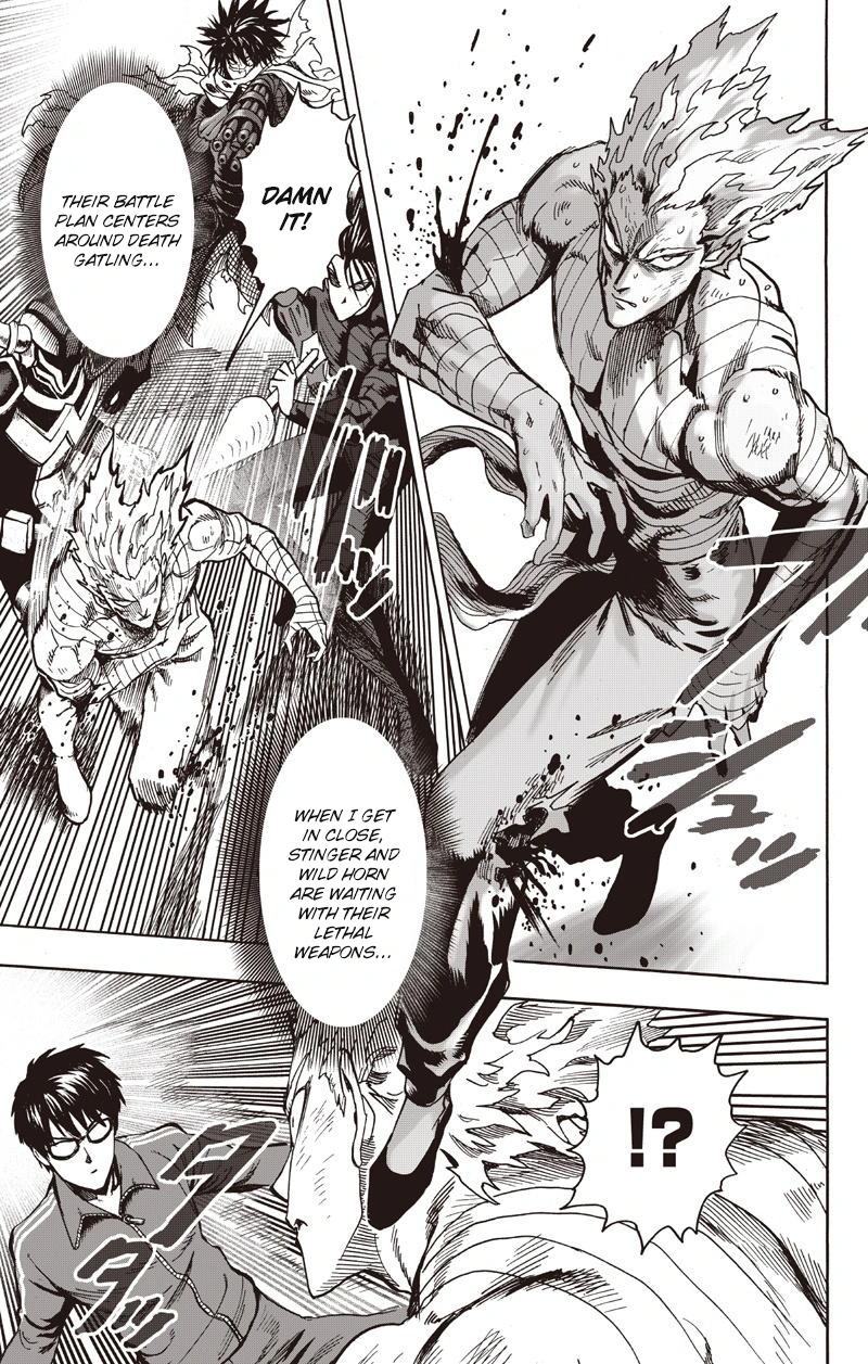 One Punch Man Manga Chapter 81 page 29 - Willpower scene