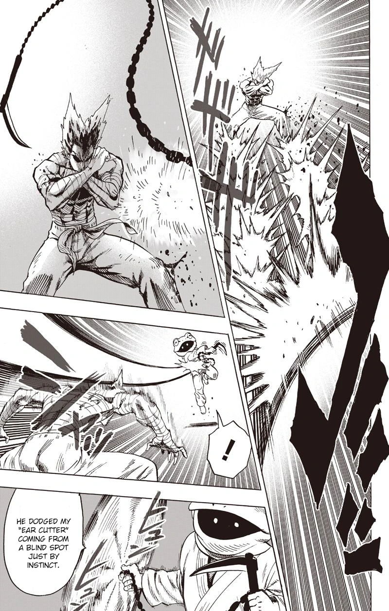 One Punch Man Manga Chapter 81 page 31 - Willpower scene