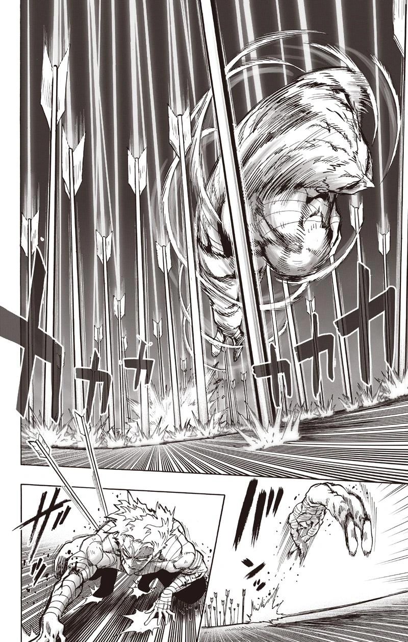 One Punch Man Manga Chapter 81 page 34 - Willpower scene