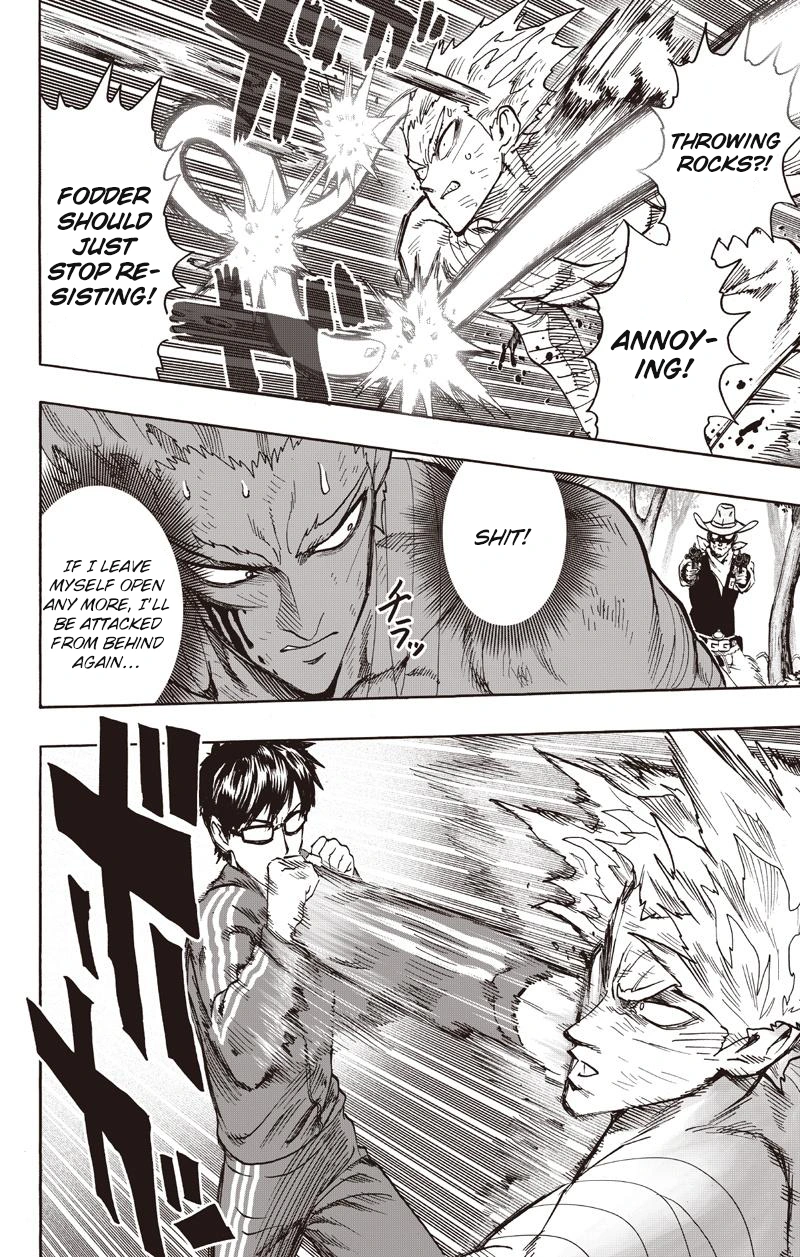 One Punch Man Manga Chapter 81 page 38 - Willpower scene