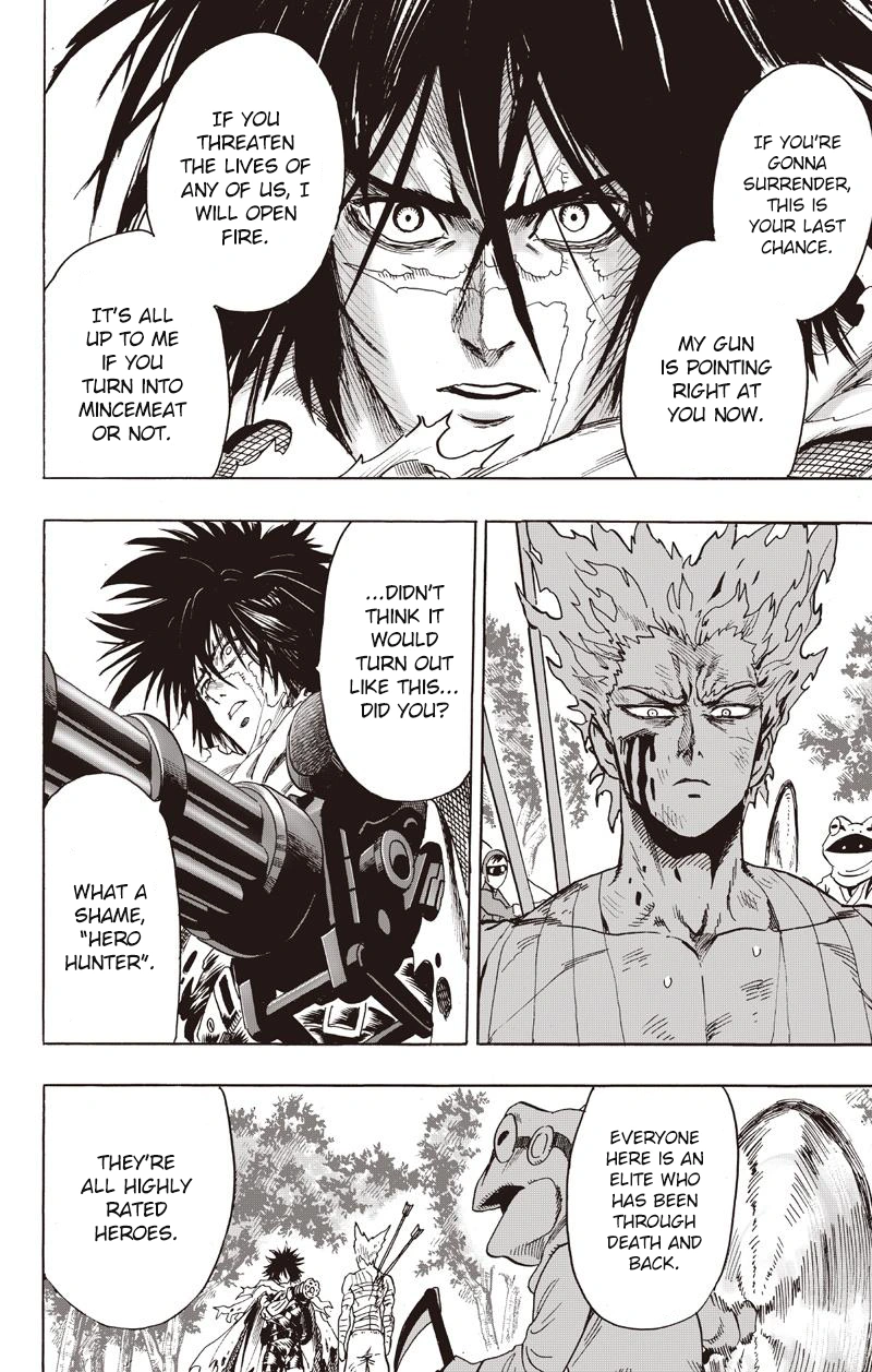 One Punch Man Manga Chapter 81 page 42 - Willpower scene