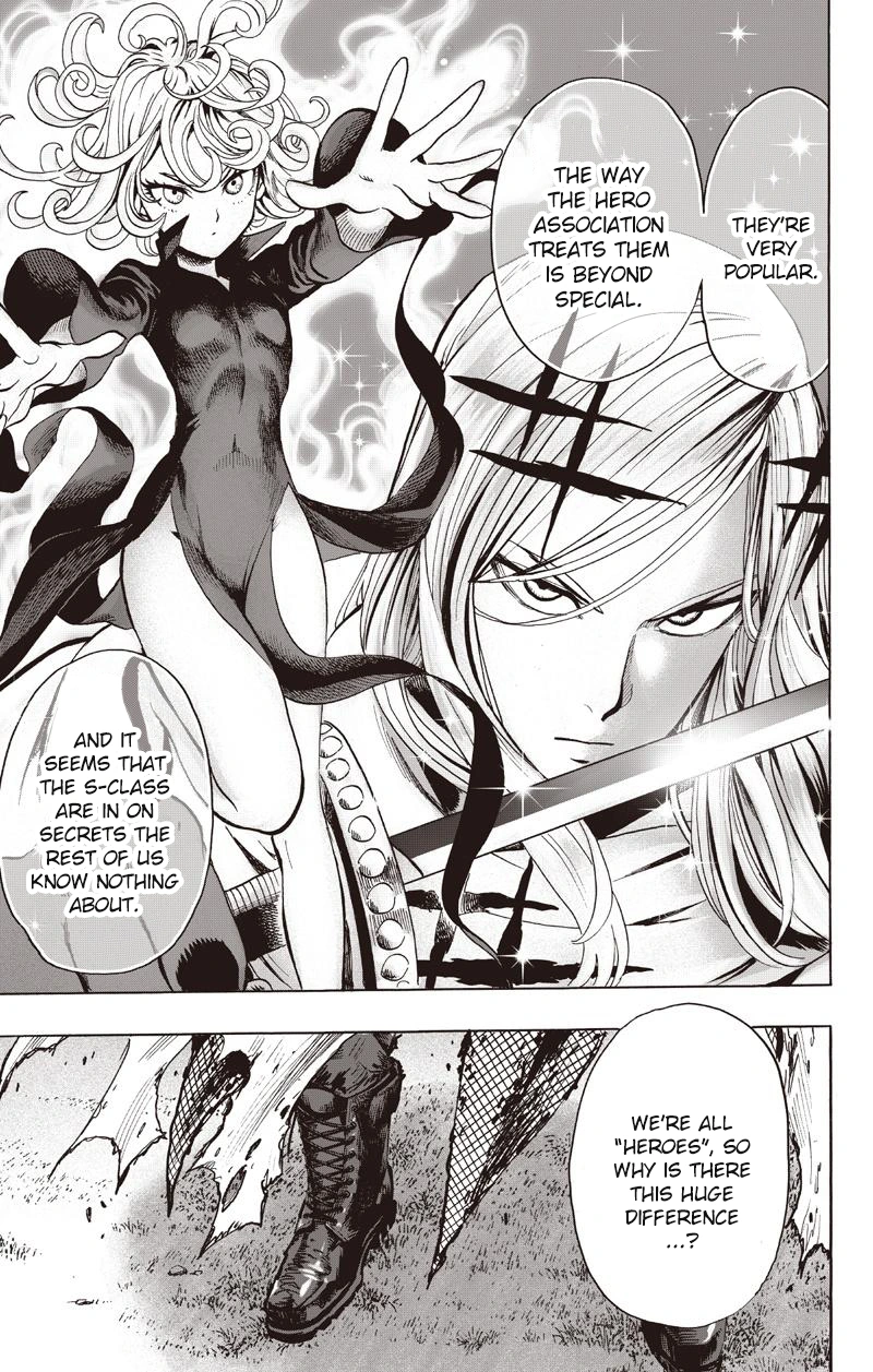 One Punch Man Manga Chapter 81 page 45 - Willpower scene