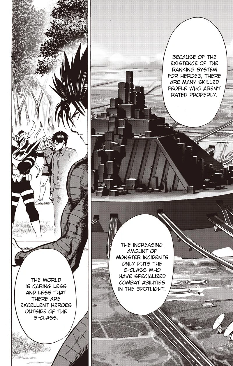 One Punch Man Manga Chapter 81 page 46 - Willpower scene