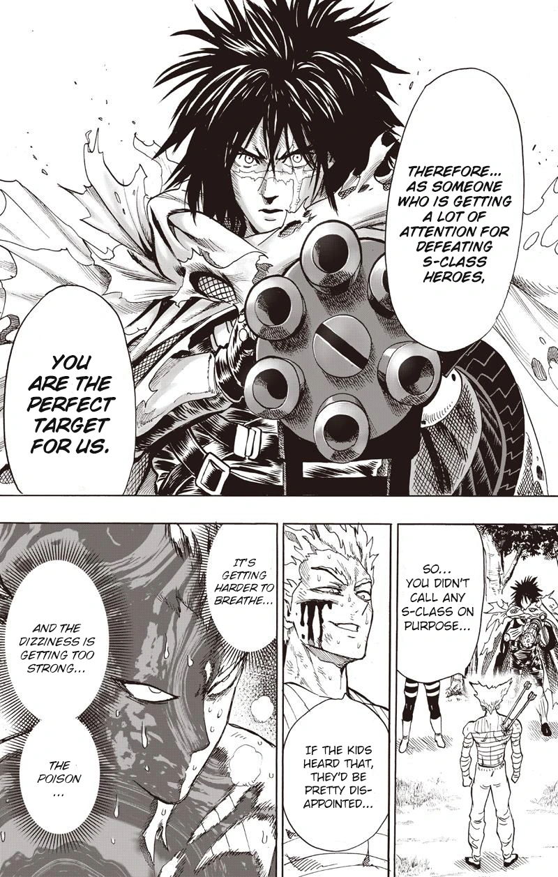 One Punch Man Manga Chapter 81 page 47 - Willpower scene