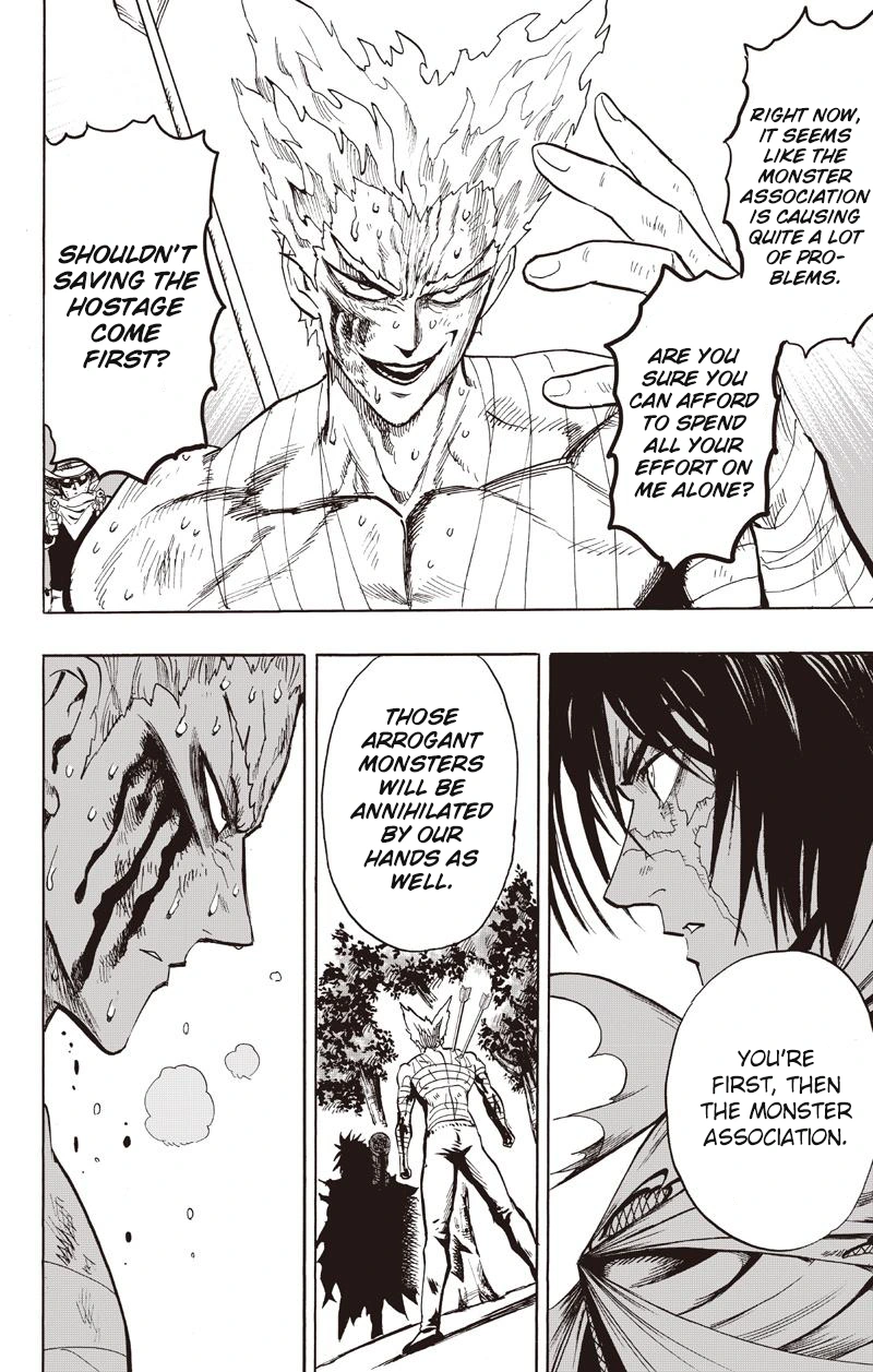 One Punch Man Manga Chapter 81 page 48 - Willpower scene