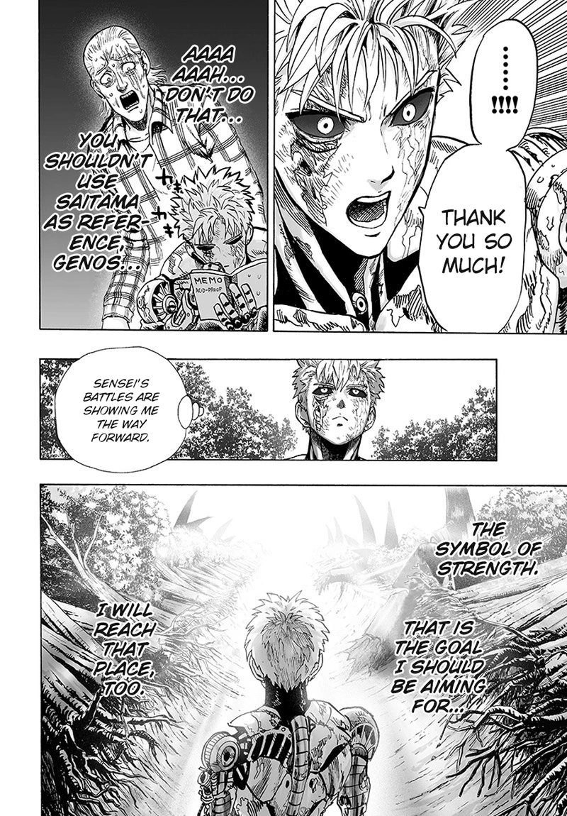 One Punch Man Manga Chapter 84 page 130 - Escalation scene