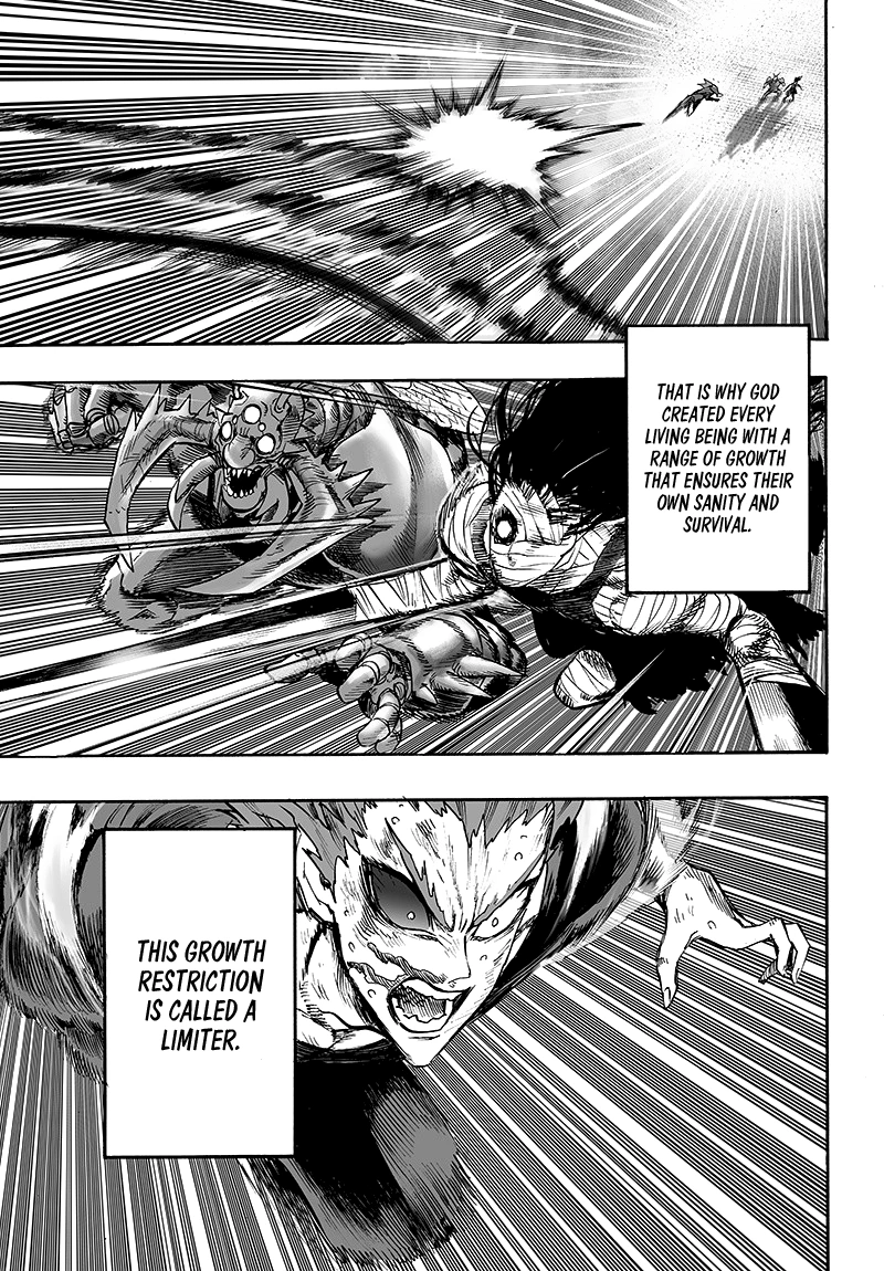 One Punch Man Manga Chapter 88 page 40 - Limiter scene