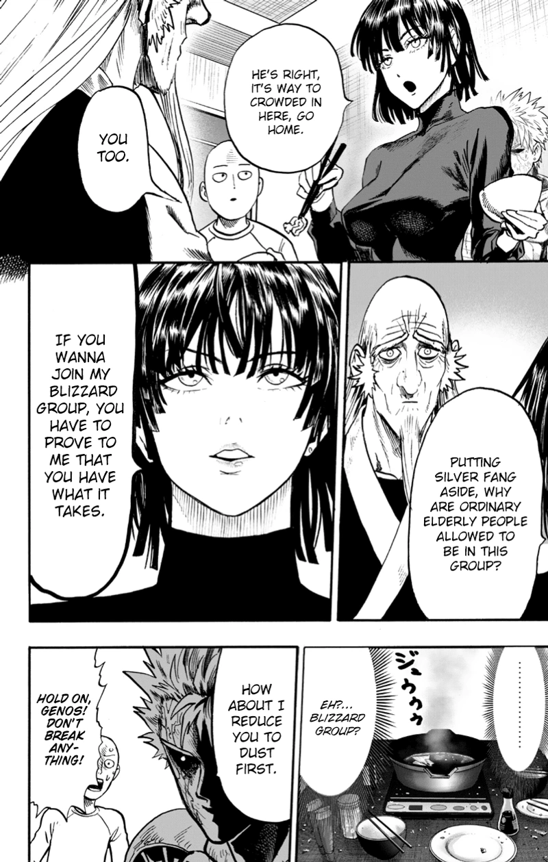 One Punch Man Manga Chapter 89 page 96 - Hotpot scene