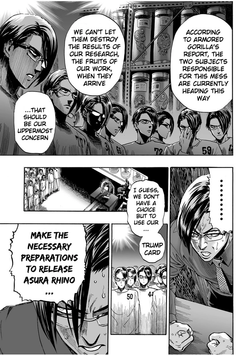 One Punch Man Manga Chapter 9 page 11 - House of Evolution scene