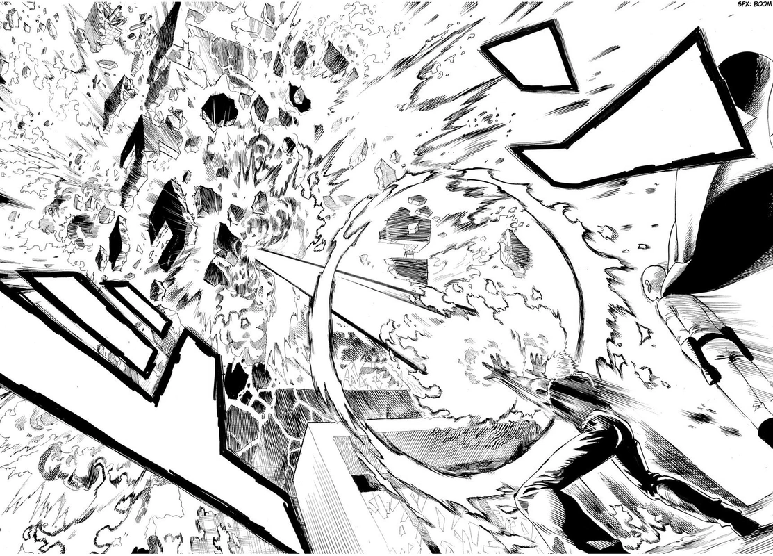 One Punch Man Manga Chapter 9 page 15 - House of Evolution scene