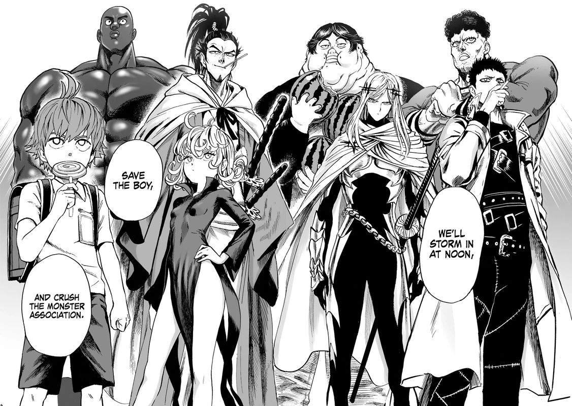 One Punch Man Manga Chapter 90 page 19 - Because I'm a Monster scene