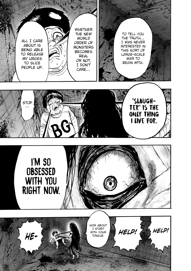 One Punch Man Manga Chapter 90 page 31 - Because I'm a Monster scene