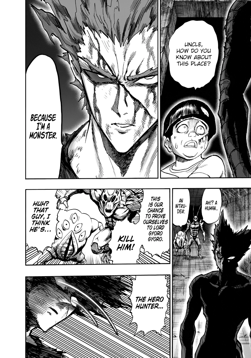 One Punch Man Manga Chapter 90 page 40 - Because I'm a Monster scene