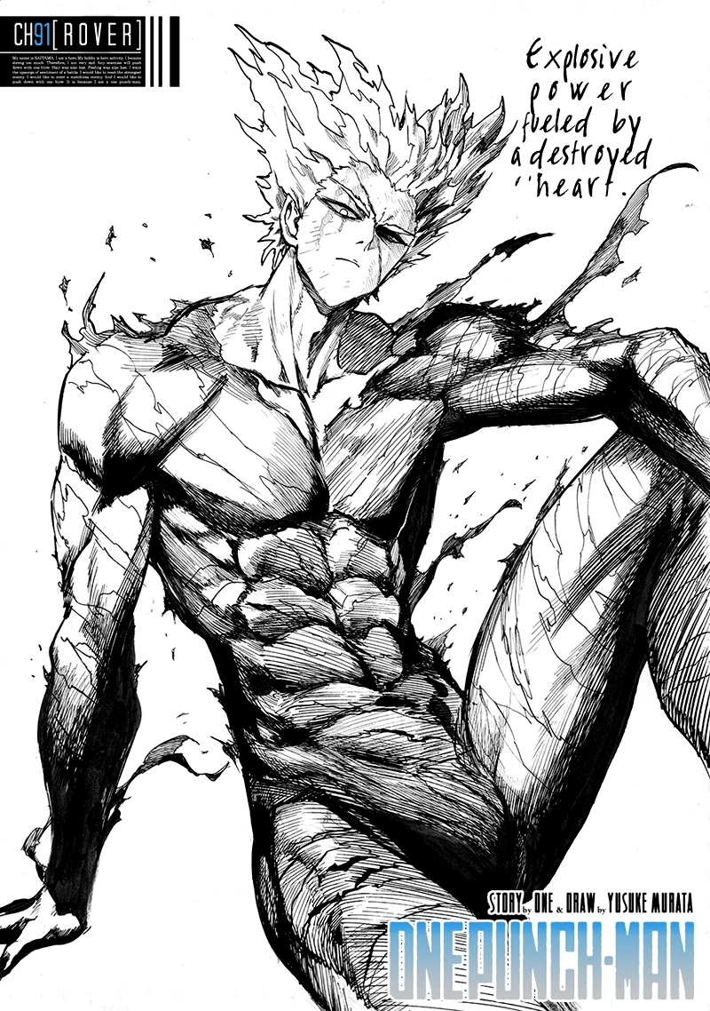 One Punch Man Manga Chapter 91 page 1 - Rover scene