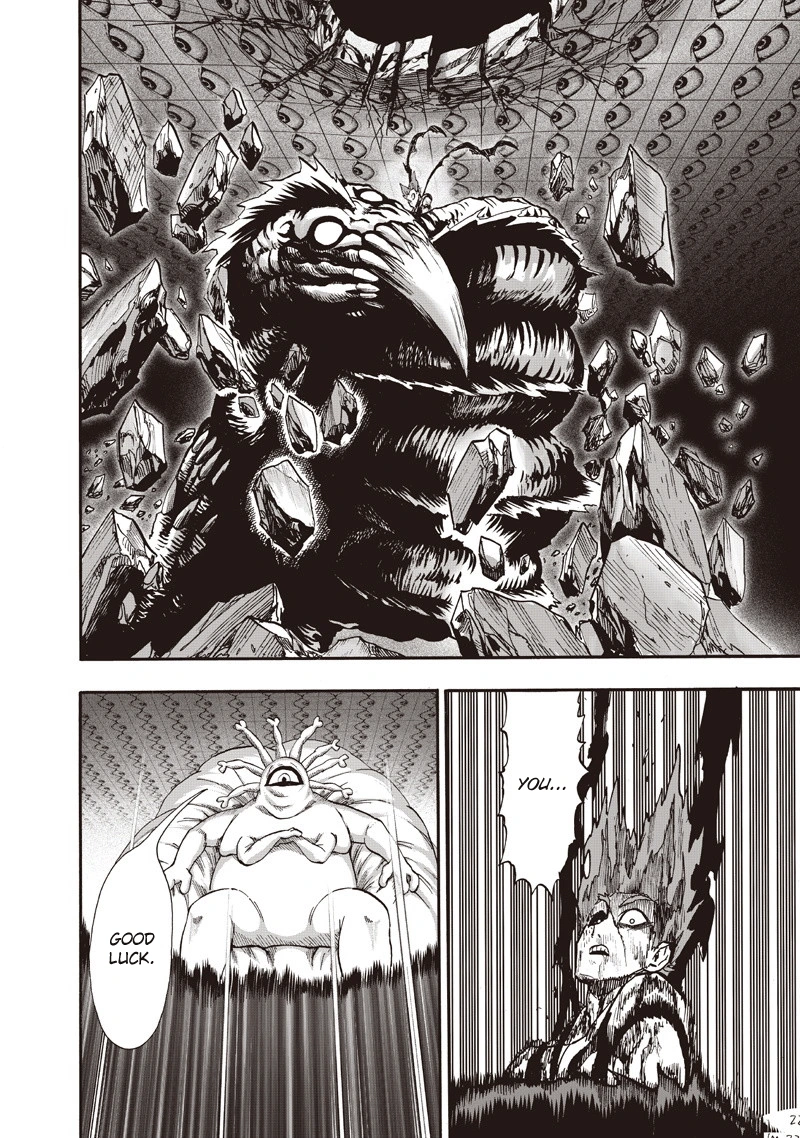 One Punch Man Manga Chapter 92 page 22 - Manhole scene