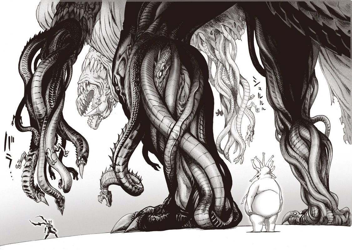One Punch Man Manga Chapter 92 page 42 - Manhole scene