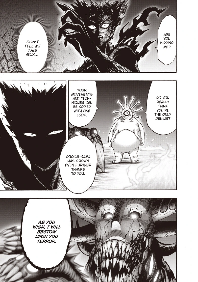 One Punch Man Manga Chapter 92 page 62 - Manhole scene
