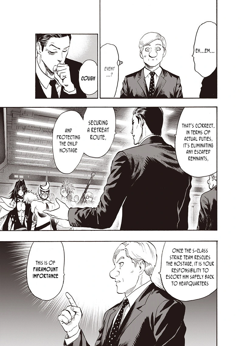 One Punch Man Manga Chapter 93 page 37 - Let's Go! scene