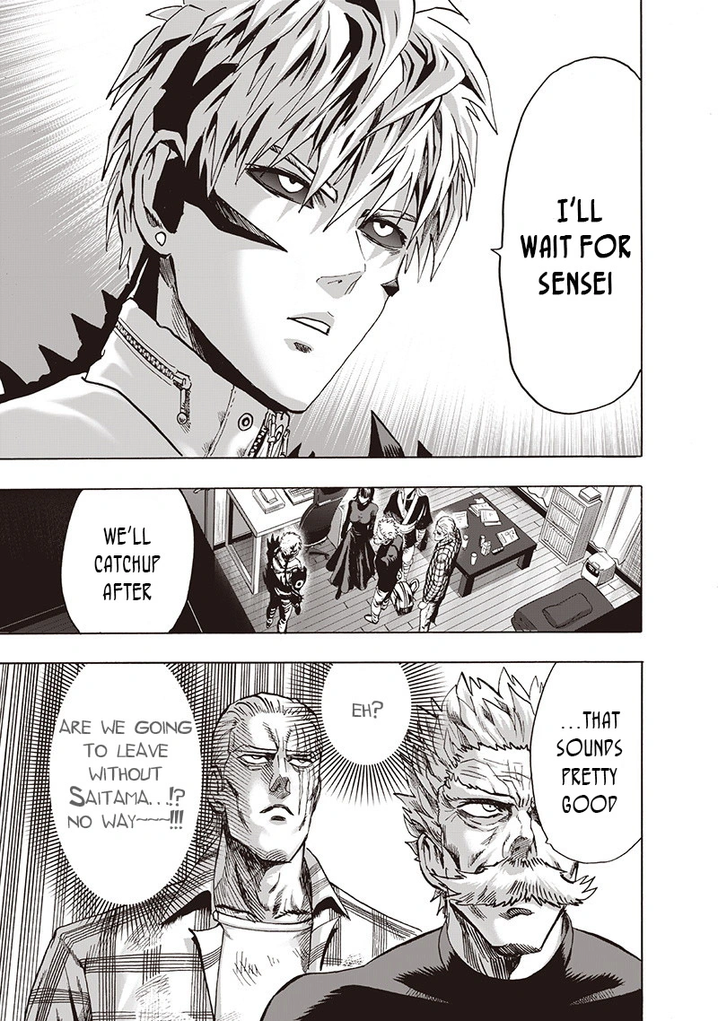 One Punch Man Manga Chapter 93 page 68 - Let's Go! scene