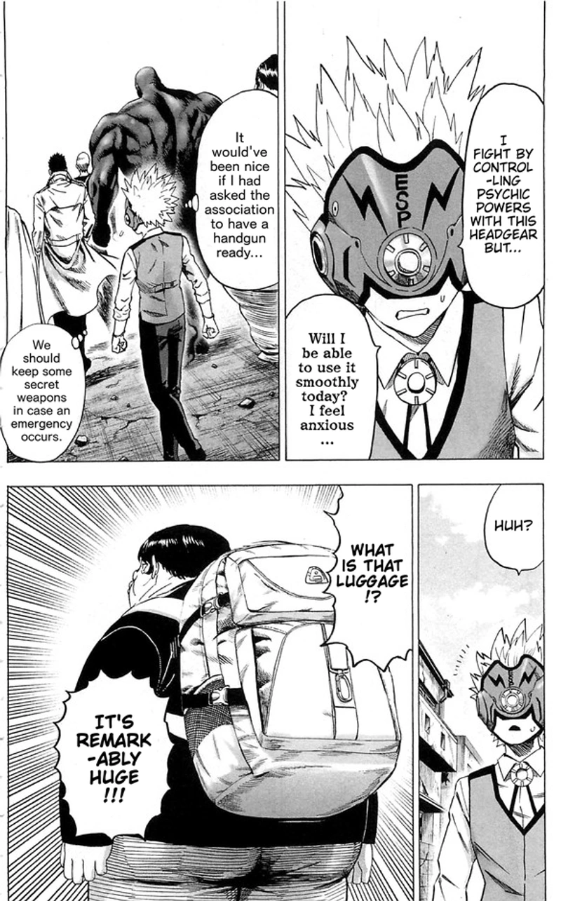 One Punch Man Manga Chapter 94.5 page 6 - Owned Items | Volume 20 Extras scene