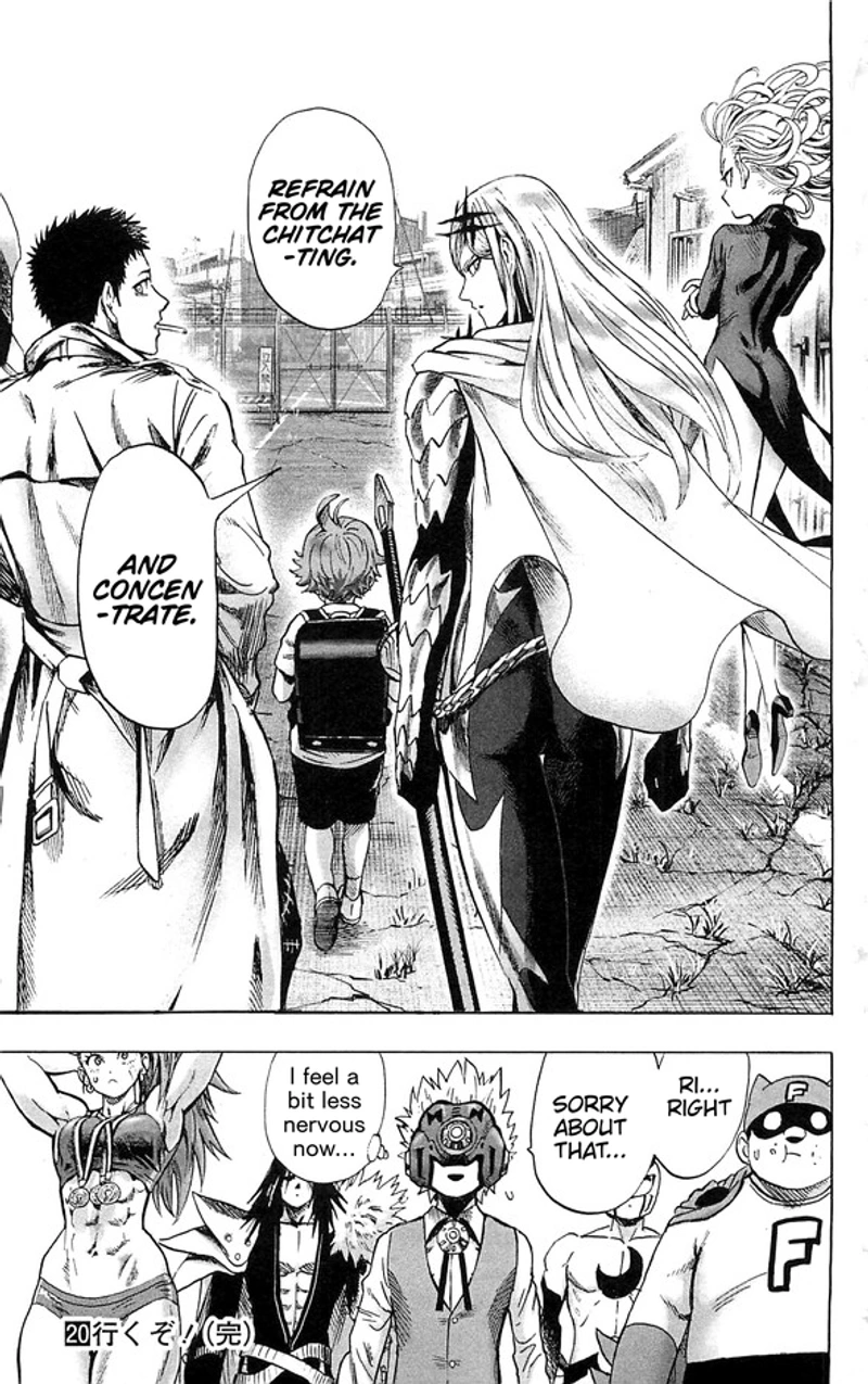 One Punch Man Manga Chapter 94.5 page 9 - Owned Items | Volume 20 Extras scene