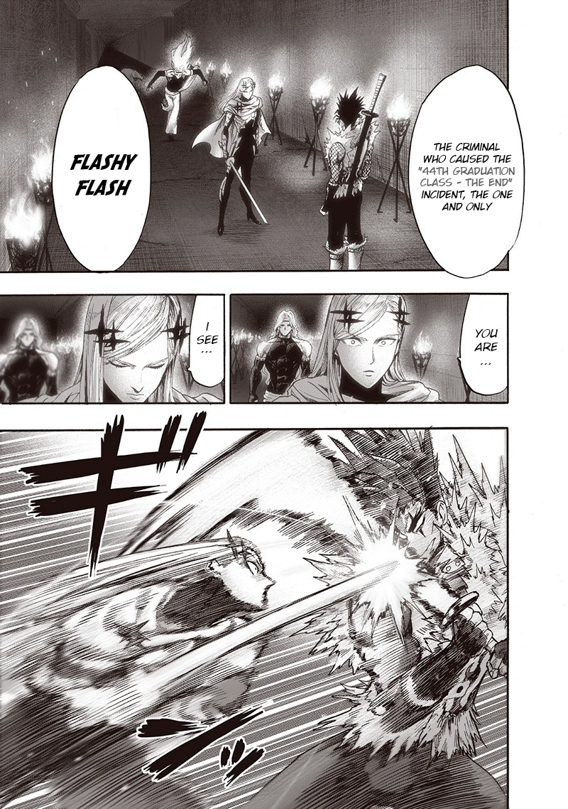 One Punch Man Manga Chapter 95 page 24 - Speedster scene