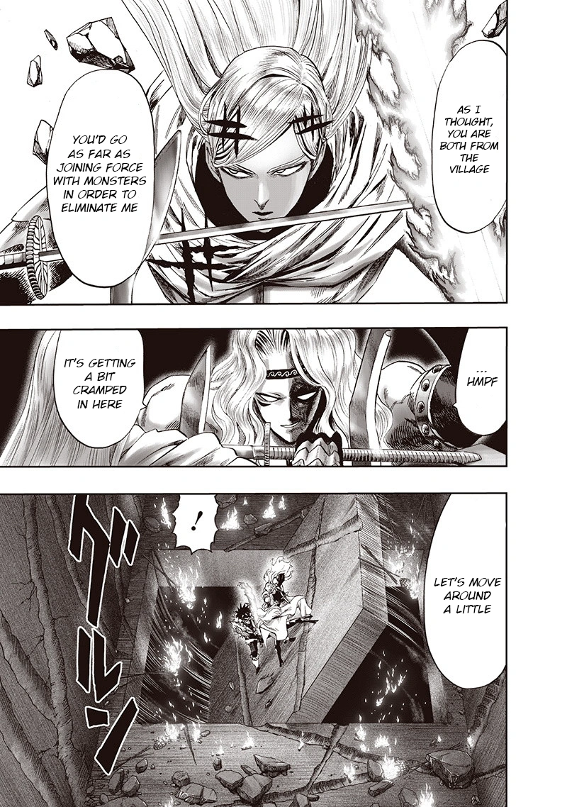 One Punch Man Manga Chapter 95 page 34 - Speedster scene