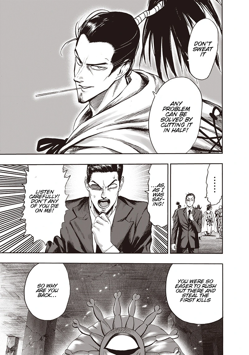 One Punch Man Manga Chapter 95 page 7 - Speedster scene