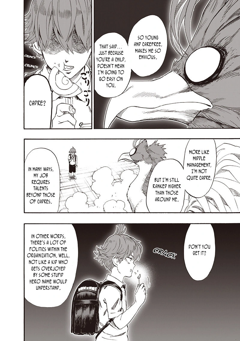 One Punch Man Manga Chapter 97 page 10 - Backpack scene