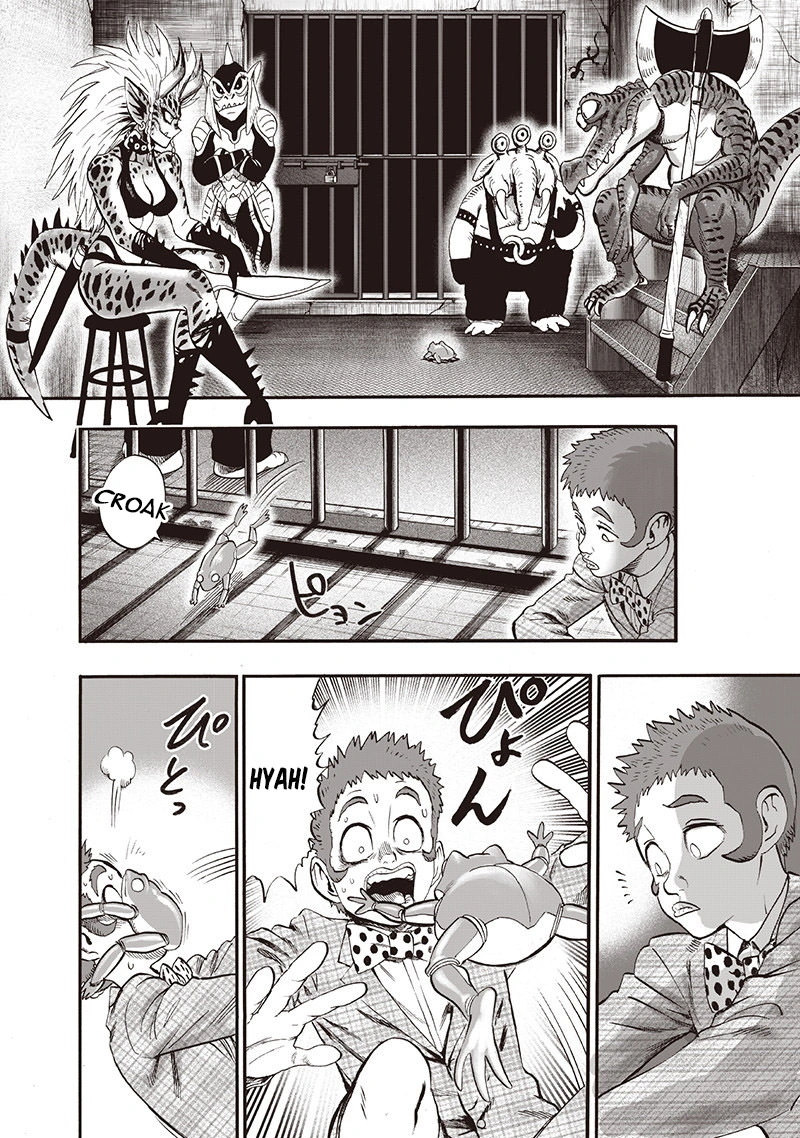 One Punch Man Manga Chapter 97 page 18 - Backpack scene