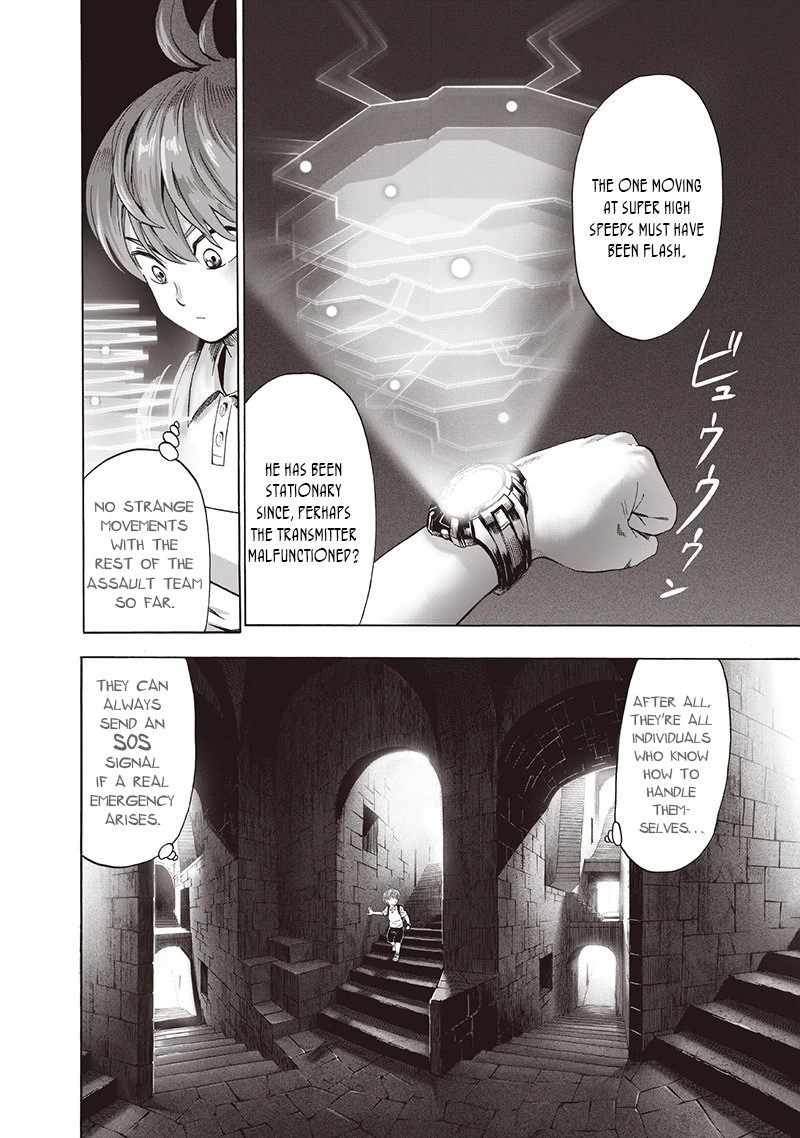 One Punch Man Manga Chapter 97 page 2 - Backpack scene