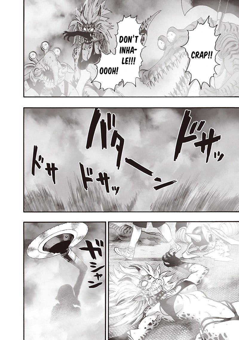One Punch Man Manga Chapter 97 page 20 - Backpack scene