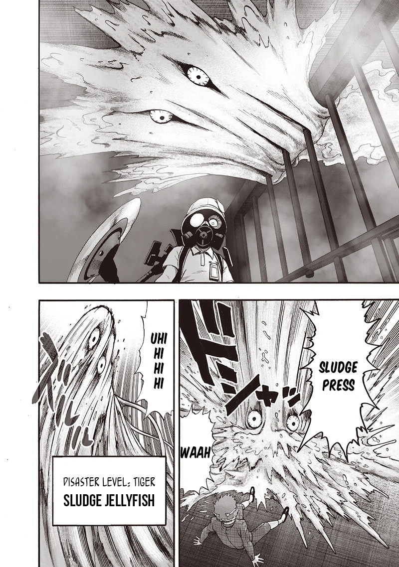 One Punch Man Manga Chapter 97 page 22 - Backpack scene