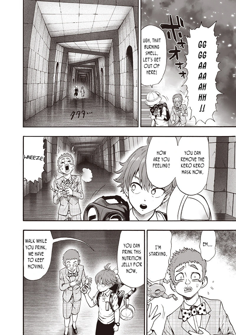 One Punch Man Manga Chapter 97 page 26 - Backpack scene