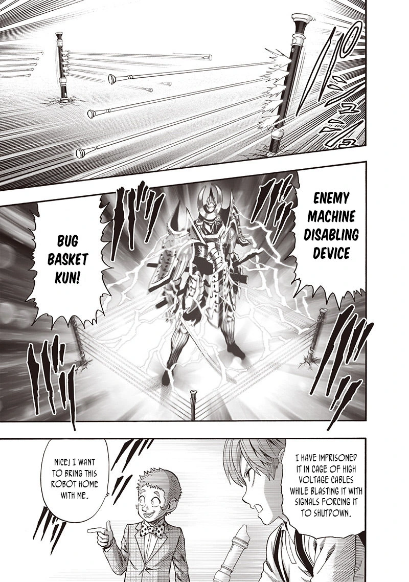 One Punch Man Manga Chapter 97 page 31 - Backpack scene