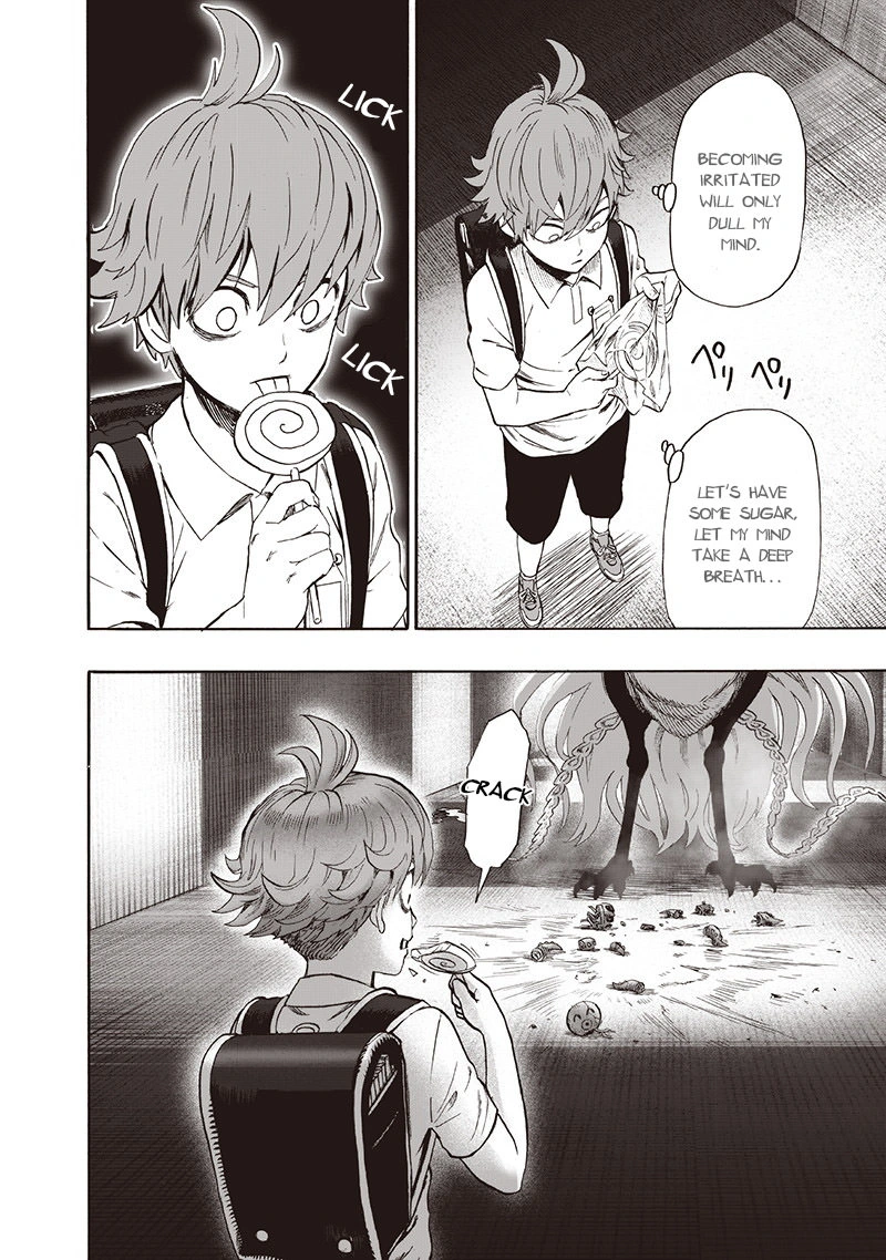 One Punch Man Manga Chapter 97 page 8 - Backpack scene