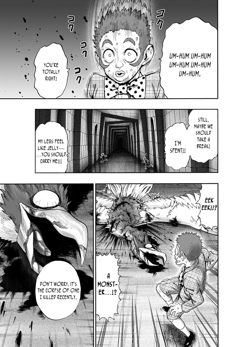 One Punch Man Manga Chapter 98 page 13 - Tears of Regret scene