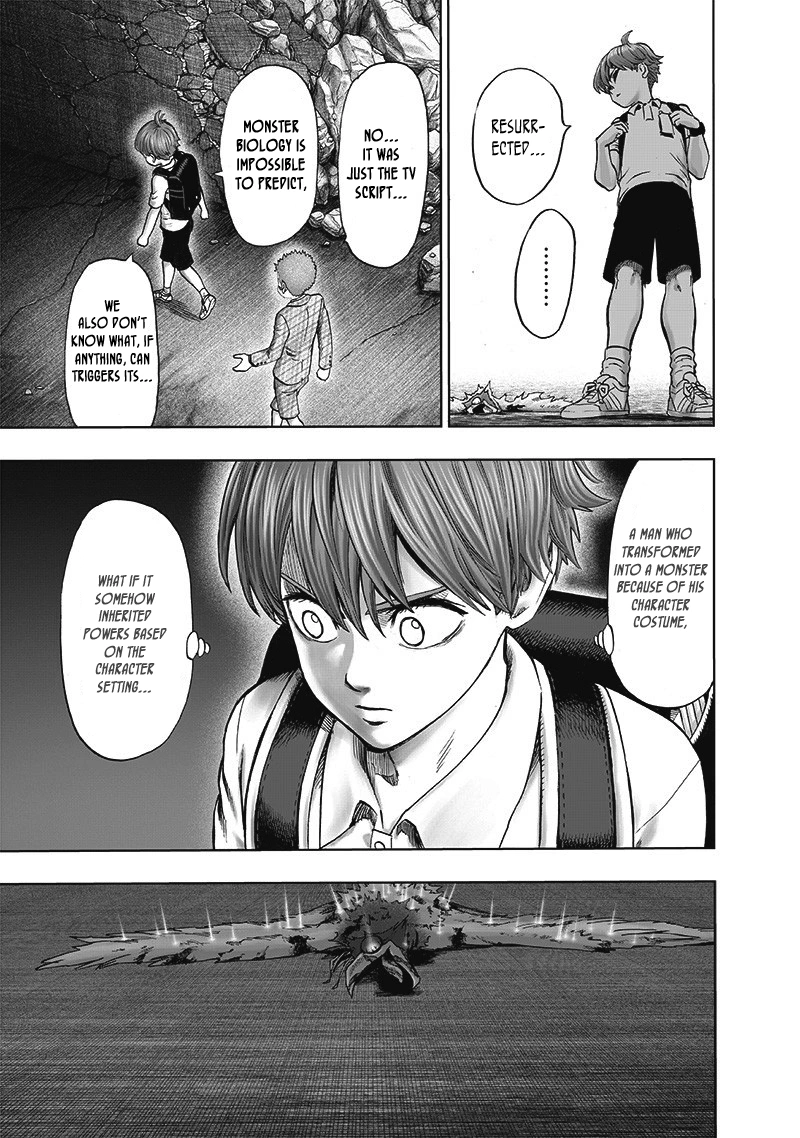 One Punch Man Manga Chapter 98 page 16 - Tears of Regret scene