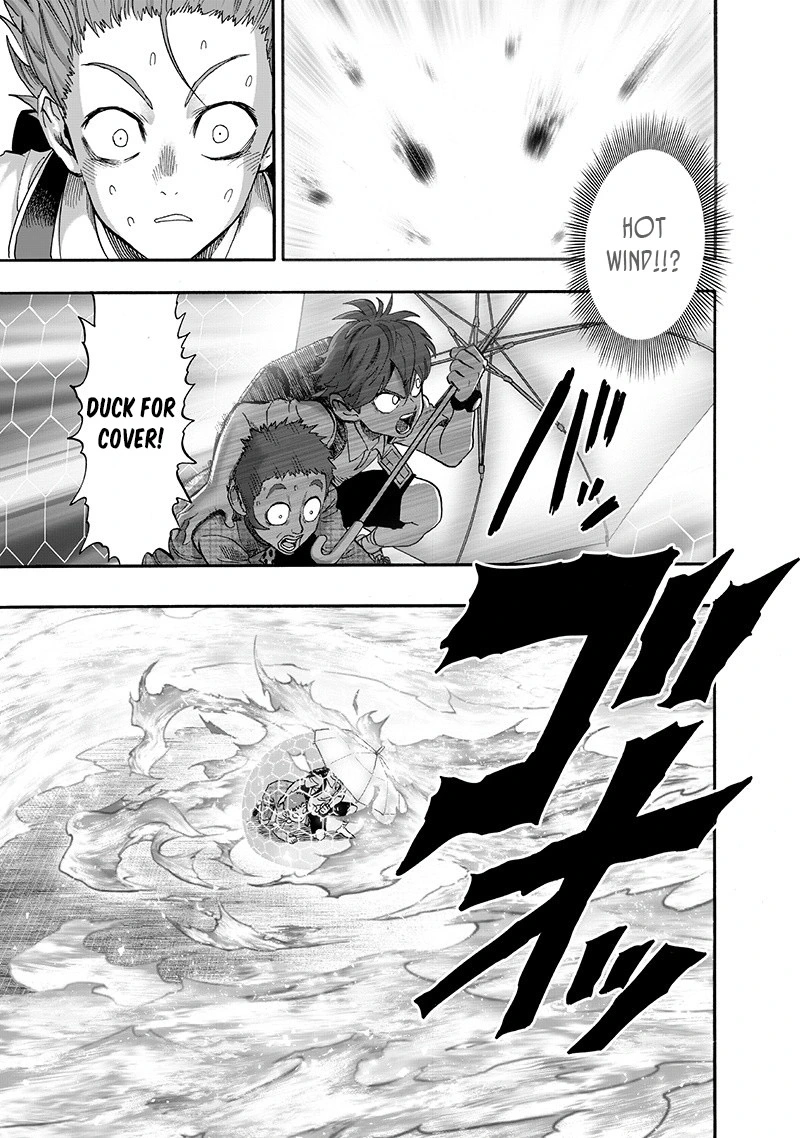 One Punch Man Manga Chapter 98 page 22 - Tears of Regret scene