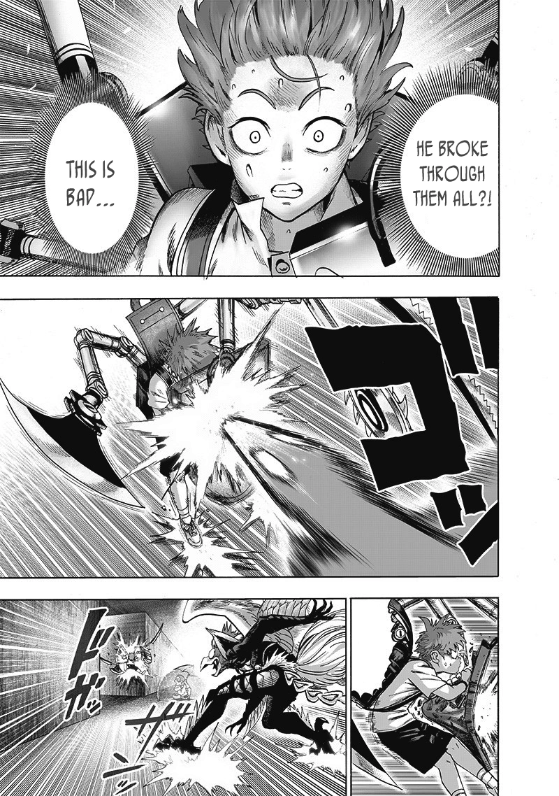 One Punch Man Manga Chapter 98 page 30 - Tears of Regret scene