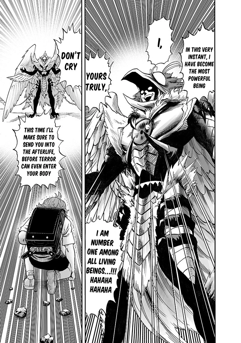 One Punch Man Manga Chapter 98 page 32 - Tears of Regret scene